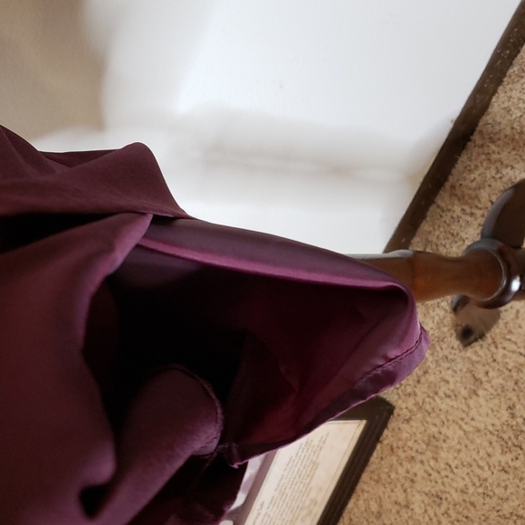 NEW Merona Eggplant Halter Dress Bare Shoulder Classic Bow Barbiecore Formal - Picture 7 of 10